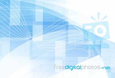 Blue Abstract Background Stock Image