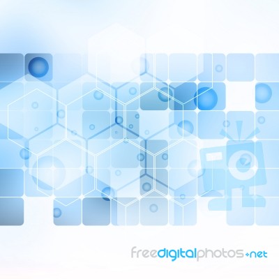 Blue Abstract Background Stock Image