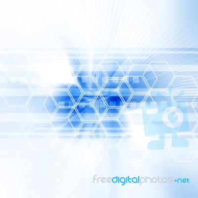 Blue Abstract Background Stock Image