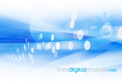 Blue Abstract Background Stock Image