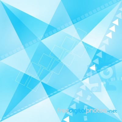 Blue Abstract Background Stock Image