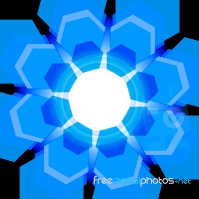 Blue Abstract Background Stock Image