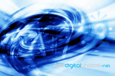 Blue Abstract Background Stock Image