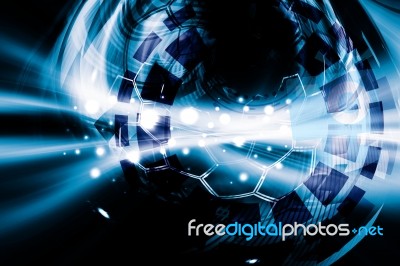 Blue Abstract Background Stock Image