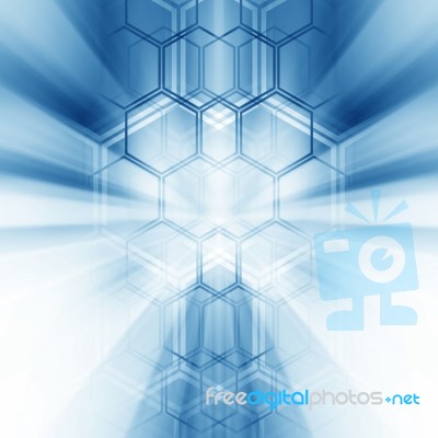 Blue Abstract Background Stock Image