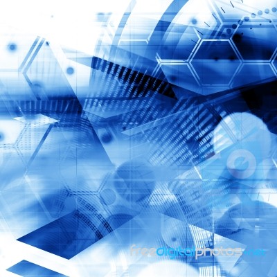 Blue Abstract Background Stock Image