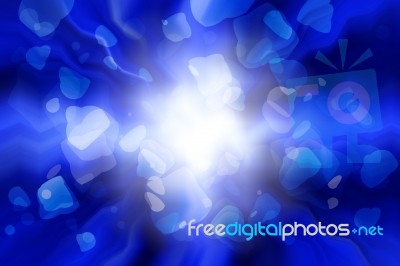 Blue Abstract Background Stock Image