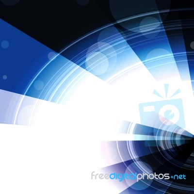 Blue Abstract Background Stock Image