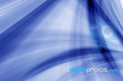 Blue Abstract Background Stock Image