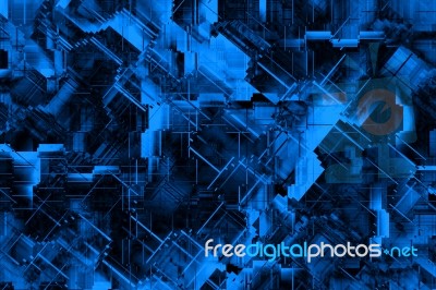 Blue Abstract Background Stock Image