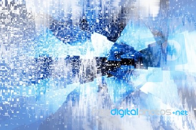 Blue Abstract Background Stock Image