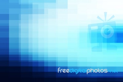 Blue Abstract Background Stock Image