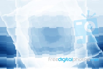 Blue Abstract Background Stock Image