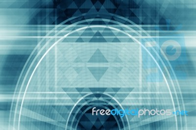 Blue Abstract Background Stock Image