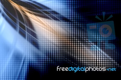 Blue Abstract Background Stock Image