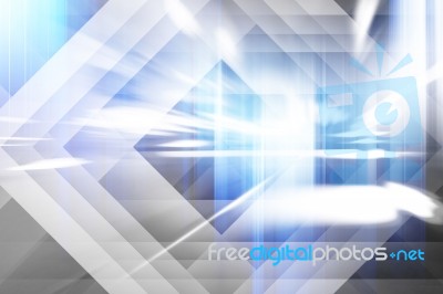 Blue Abstract Background Stock Image