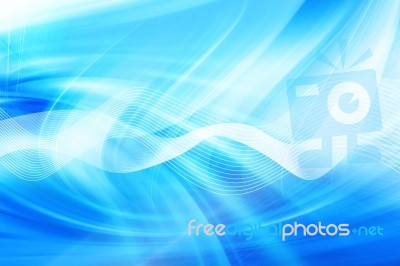 Blue Abstract Background Stock Image