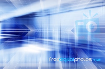 Blue Abstract Background Stock Image