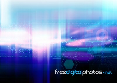 Blue Abstract Background Stock Image