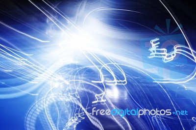 Blue Abstract Background Stock Image