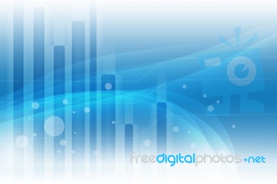 Blue Abstract Background Design Stock Image