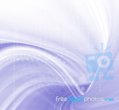 Blue Abstract Background Design Stock Image