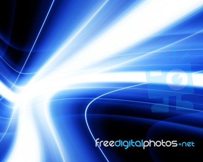 Blue Abstract Futuristic Background Stock Image