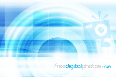 Blue Abstract Futuristic Background Stock Image