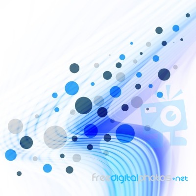 Blue Abstract Futuristic Background Stock Image