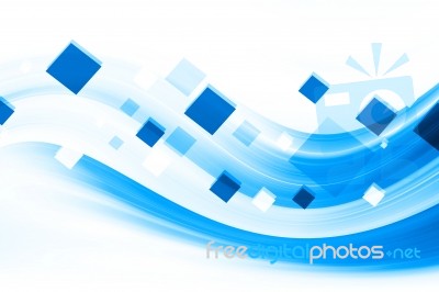 Blue Abstract Futuristic Background Stock Image