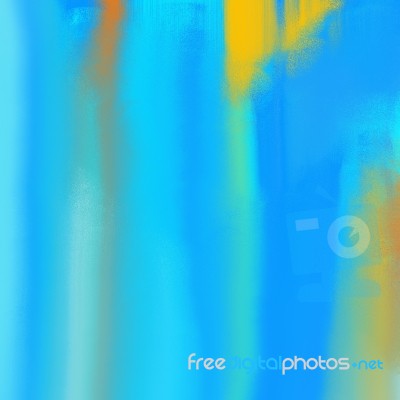 Blue Abstract Painting Canvas Stock Image