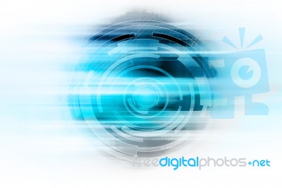 Blue Abstract Technology Background Stock Image