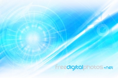 Blue Abstract Technology Background Stock Image