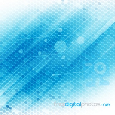 Blue Abstract Technology Background Stock Image