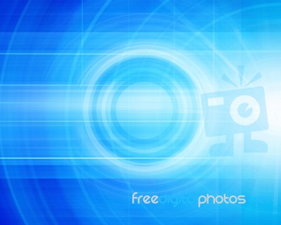 Blue Abstract Technology Background Stock Image