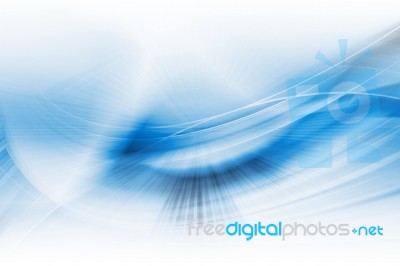 Blue Abstract Technology Background Stock Image