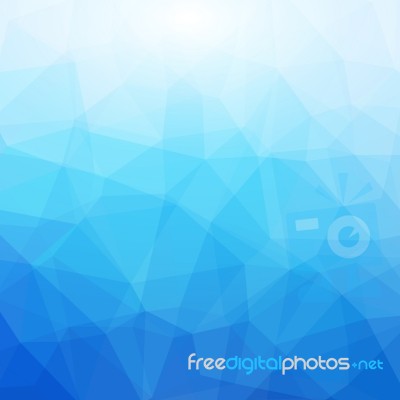 Blue And White Polygonal Mosaic Background Stock Image