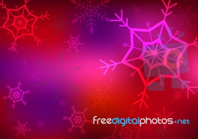 Blue And White Snowflake  Background Stock Image