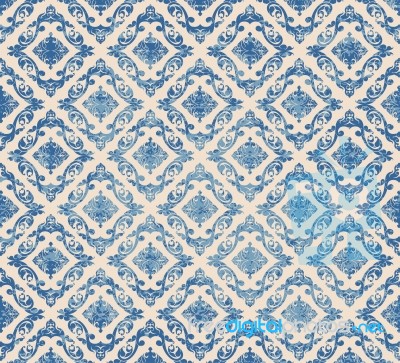 Blue Art Pattern Stock Image