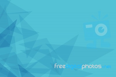 Blue Background And Blue Triangle Stock Image