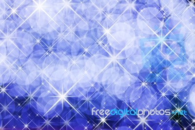 Blue Background And Stars Stock Image