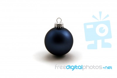 Blue Bauble Stock Photo