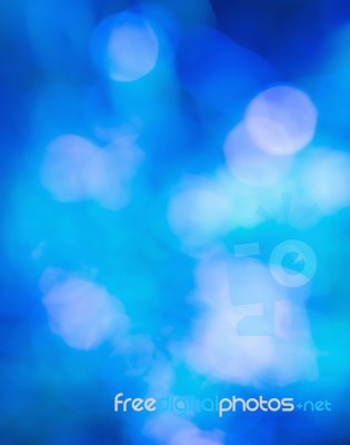 Blue Bokeh Abstract Stock Photo