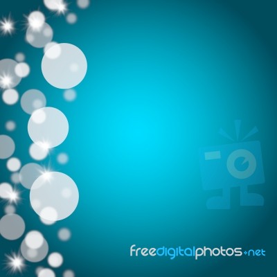 Blue Bokeh Background Stock Image