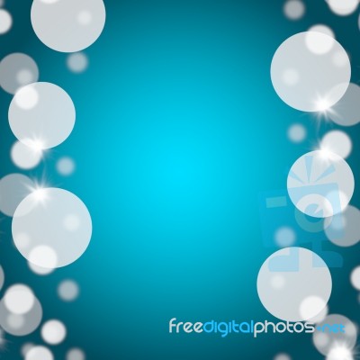 Blue Bokeh Background Stock Image