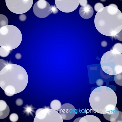 Blue Bokeh Background Stock Image