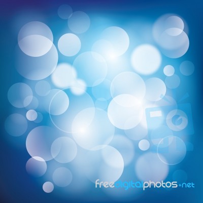 Blue Bokeh Background Stock Image