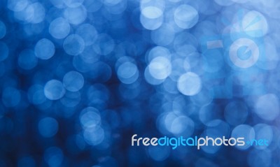 Blue Bokeh Background Stock Photo