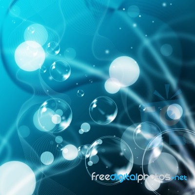 Blue Bubbles Background Means Blurry Lines And Floating Circles
… Stock Image