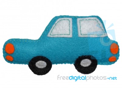 Blue Car Stock Photo